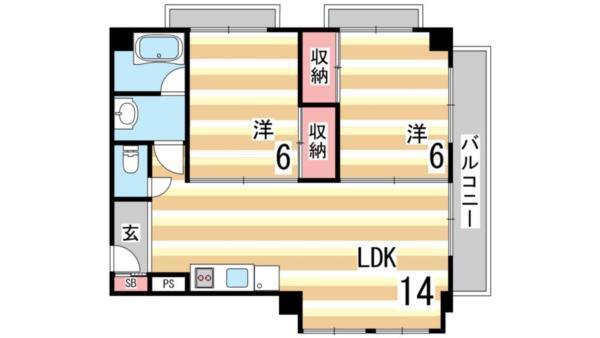 リュエル岡本 間取り図画像