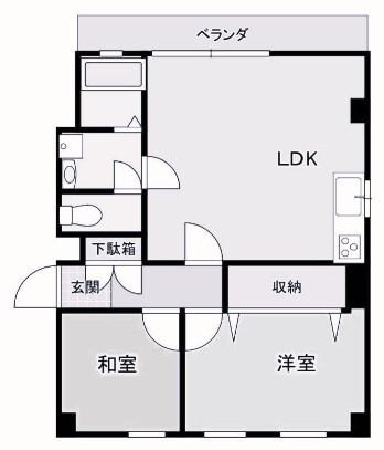 ポコアポコ本山ハウス 間取り図画像