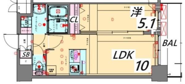 プレサンス兵庫ヴィアーレ 間取り図画像