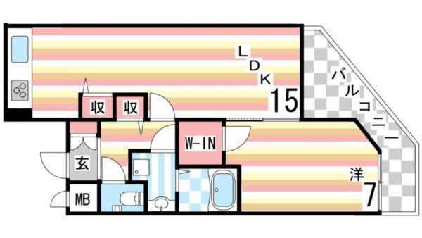 プレサンス神戸駅前グランツ 間取り図画像