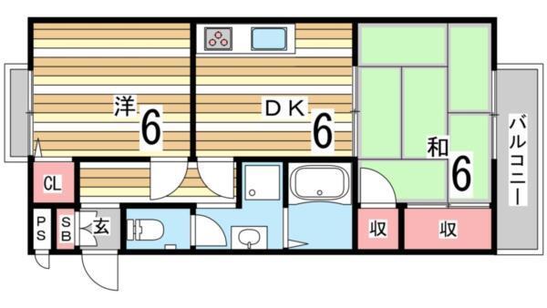 アルカディア芦屋 間取り図画像