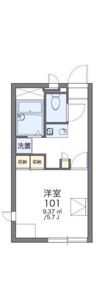 レオパレス北青木 間取り図画像
