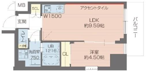 プレジオ武庫川ASIAN 間取り図画像