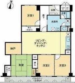 スターハイツ住吉川 間取り図画像