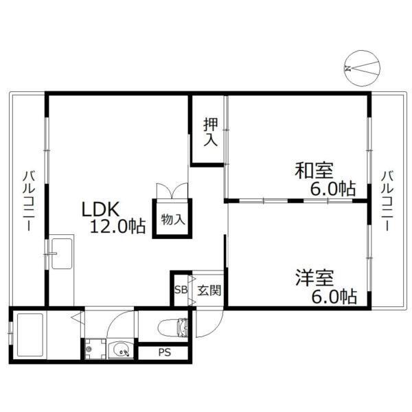 芦屋東山プリンス 間取り図画像