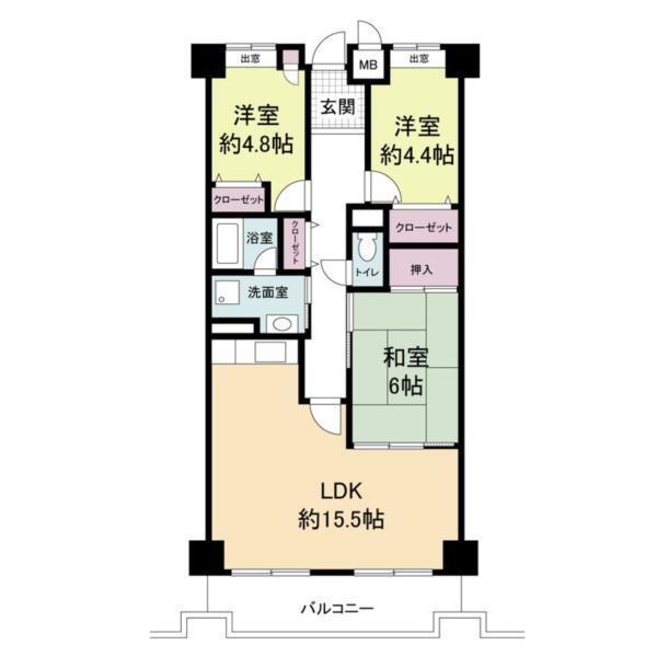 フレシア西宮 間取り図画像