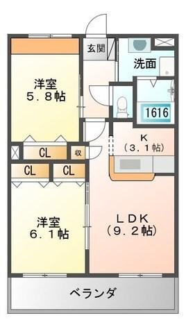 フォルビート田寺東 間取り図画像