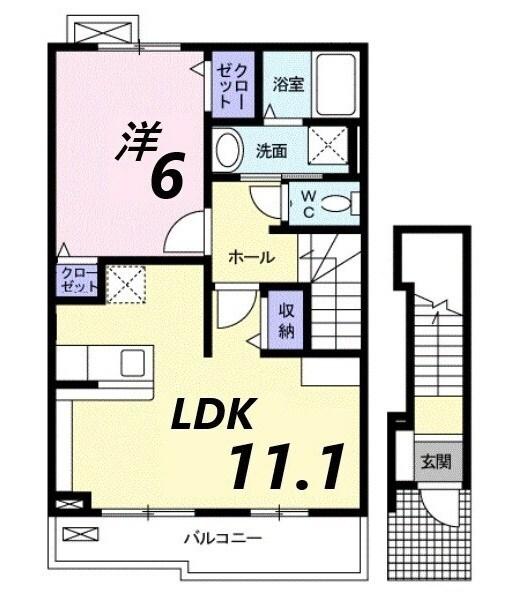 メゾン・ド・グラースA 間取り図画像