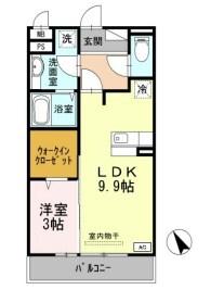 セジュール町坪 間取り図画像