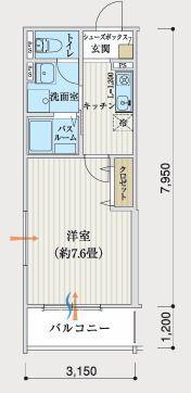 リアフラッツ上ヶ原 間取り図画像
