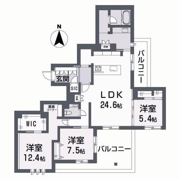 シークリサンス岡本 間取り図画像