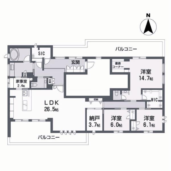 シークリサンス岡本 間取り図画像