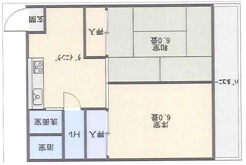 辻川マンション 間取り図画像