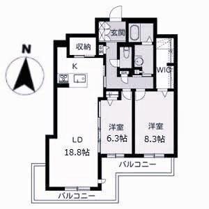 シャーメゾンガーデンズ芦屋平田町 間取り図画像
