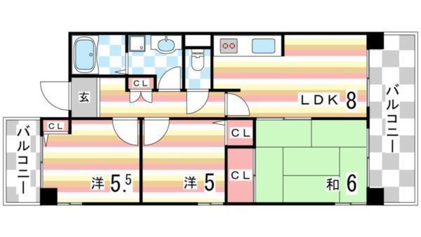 プロスペリテ神戸 間取り図画像