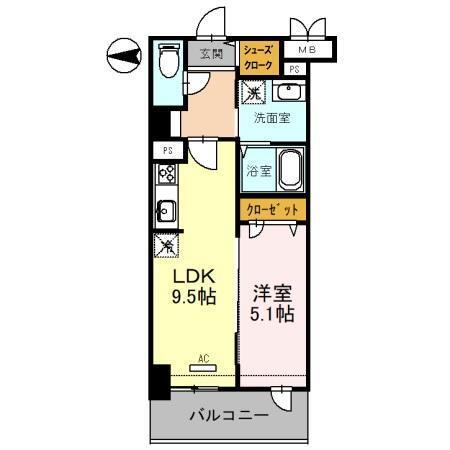 フレンシア西宮北口 間取り図画像
