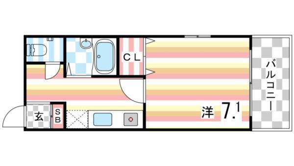 メンフィス王子（402） 間取り図画像