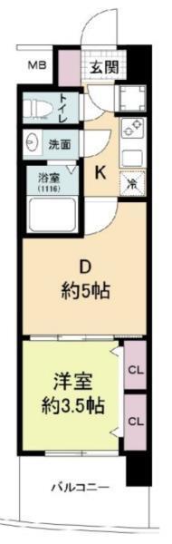 セレニテ神戸ミラクノール 間取り図画像