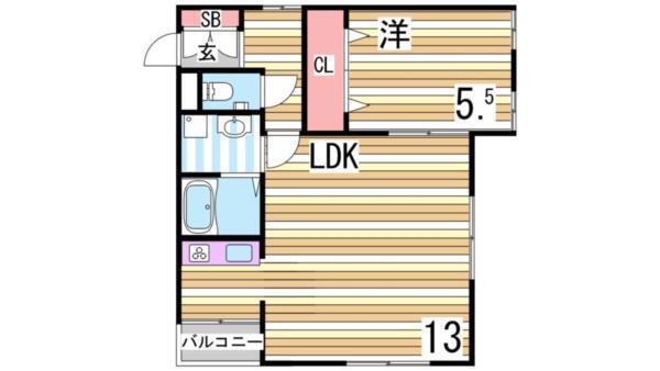 サンビルダー新神戸II 間取り図画像