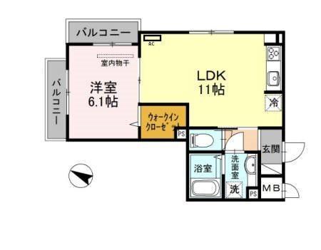 グランクレール兵庫町 間取り図画像