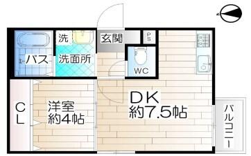 ルミエール西代B棟 間取り図画像