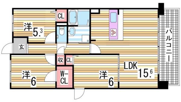 パレスマイセン 間取り図画像