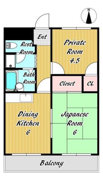 レークヒルI 間取り図画像