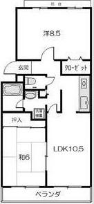 エバーグレイス西宮 間取り図画像