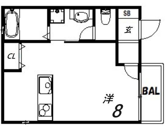 レジデンス駒ヶ林ウエスト 間取り図画像