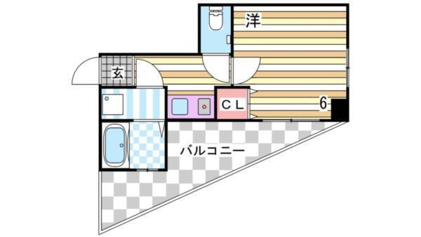 ワコーレハーバーシティ元町 間取り図画像