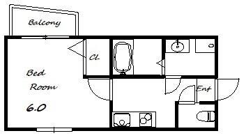 シャトーブリックI棟 間取り図画像