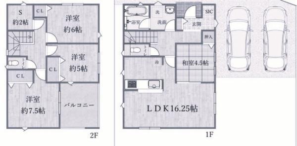 姫路市網干区興浜part2 間取り図画像
