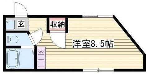 ベルフラワー岡町 間取り図画像