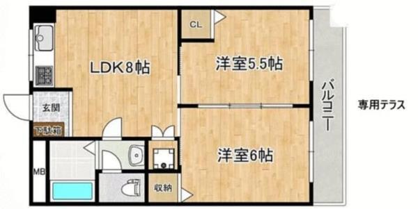 田中マンション 間取り図画像