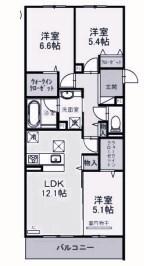 ラポール岡本 間取り図画像