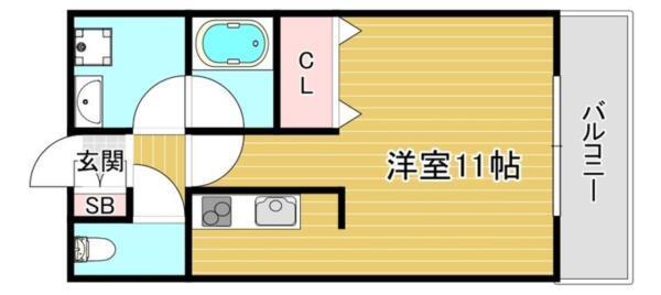 パレス東洋神戸6号館 間取り図画像