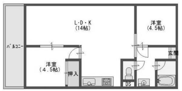 カルム魚住 間取り図画像
