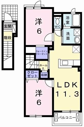ル・シアン 間取り図画像