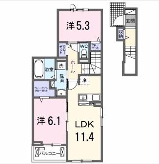 サンティエＮＡＧＡＩ 間取り図画像