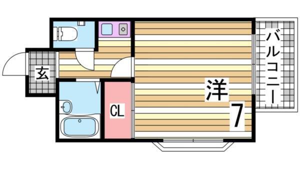 ベルウェストII 間取り図画像