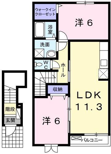 ノイ・フリーデＢ棟 間取り図画像