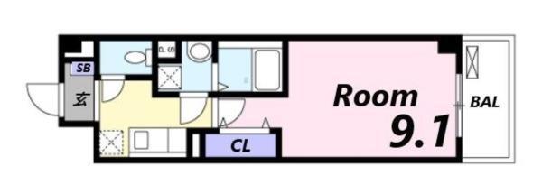 クレール 間取り図画像