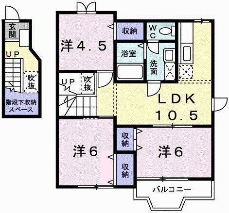 カルムリー東屋敷 間取り図画像