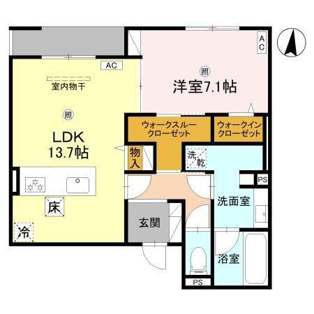 GreenPalace樋之池 間取り図画像