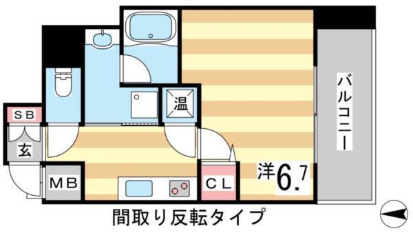 アドバンス神戸アルティス（504） 間取り図画像