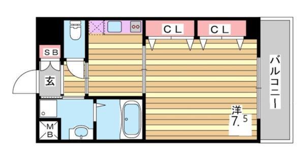 S-FORT神戸小河通 間取り図画像