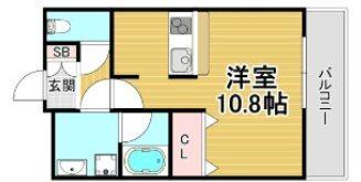 パレス東洋神戸6号館 間取り図画像