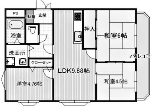 ベルレーブ本山 間取り図画像