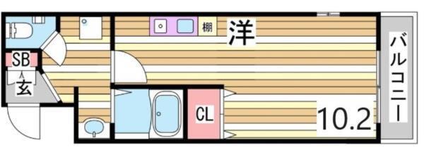 クオーレ三宮一番館 間取り図画像