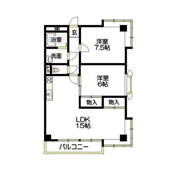 サンルミナス 間取り図画像